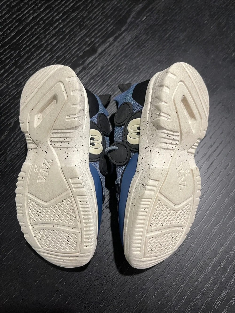 Pre loved ZARA Kids Blue Knit Athletic Sneakers - Lightweight Comfort